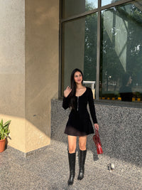 Celine Knit Set in Black