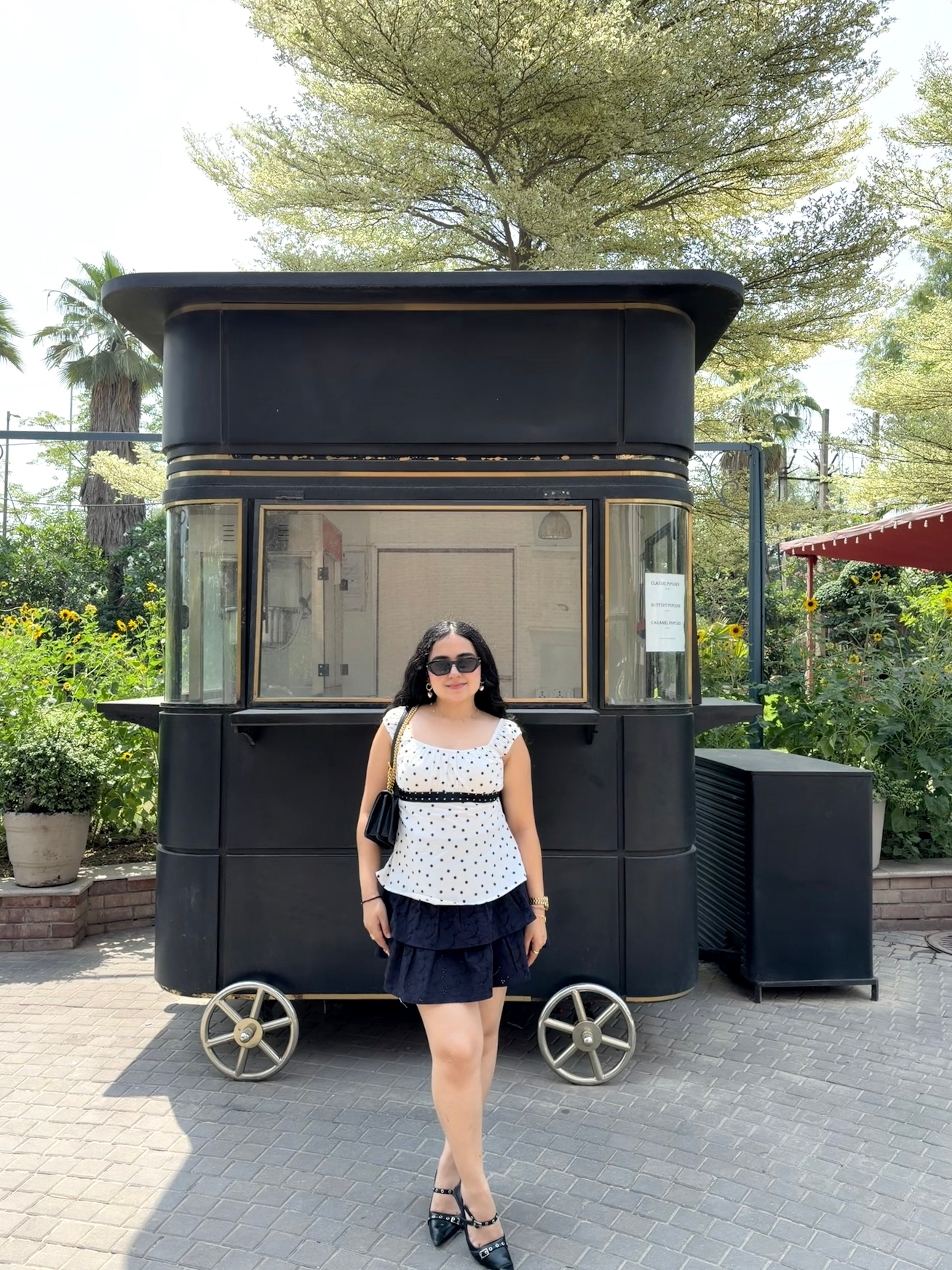 Bella Eyelet Skort in Black