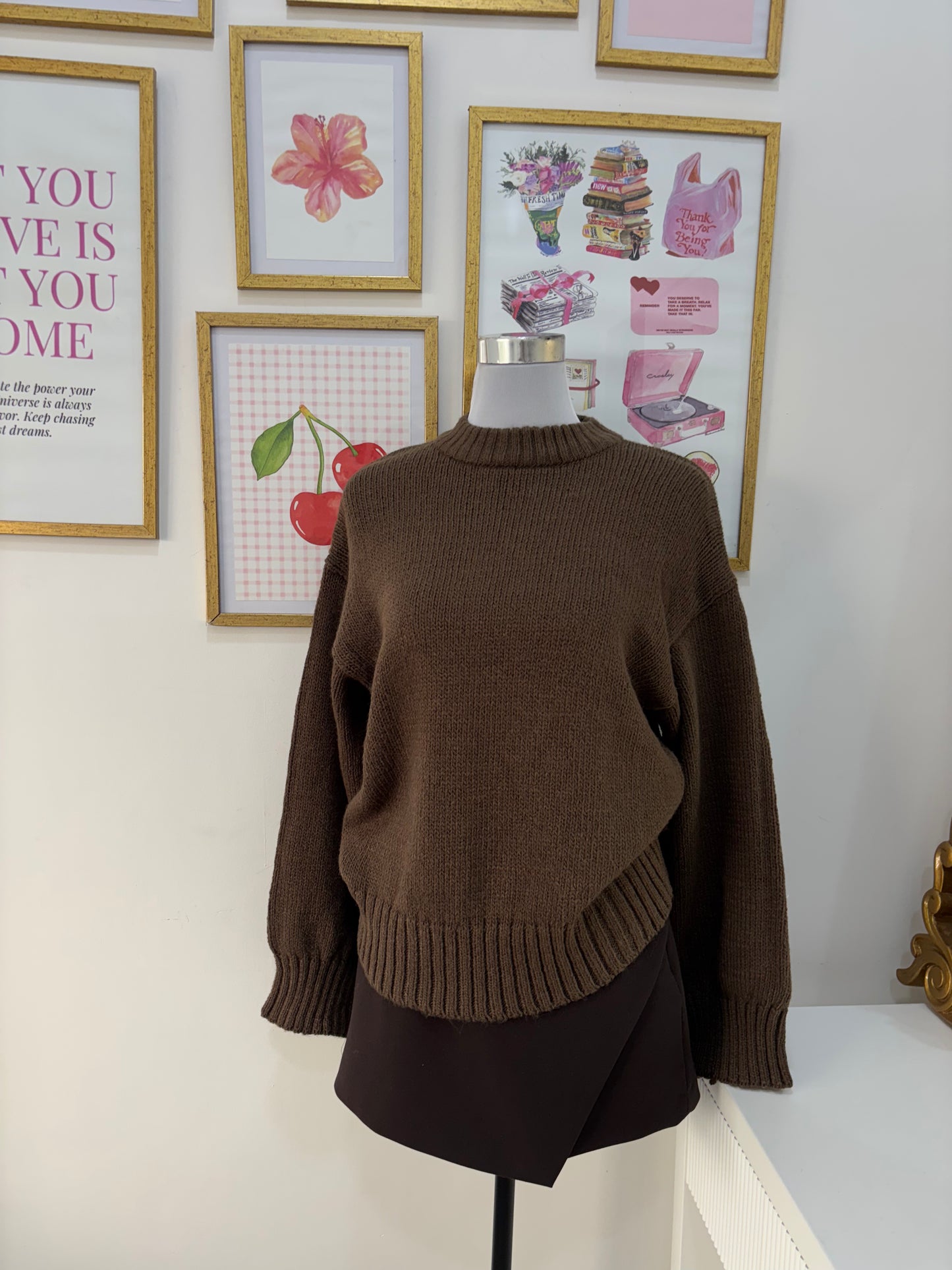 Brown Chunky Pullover (S-3XL)