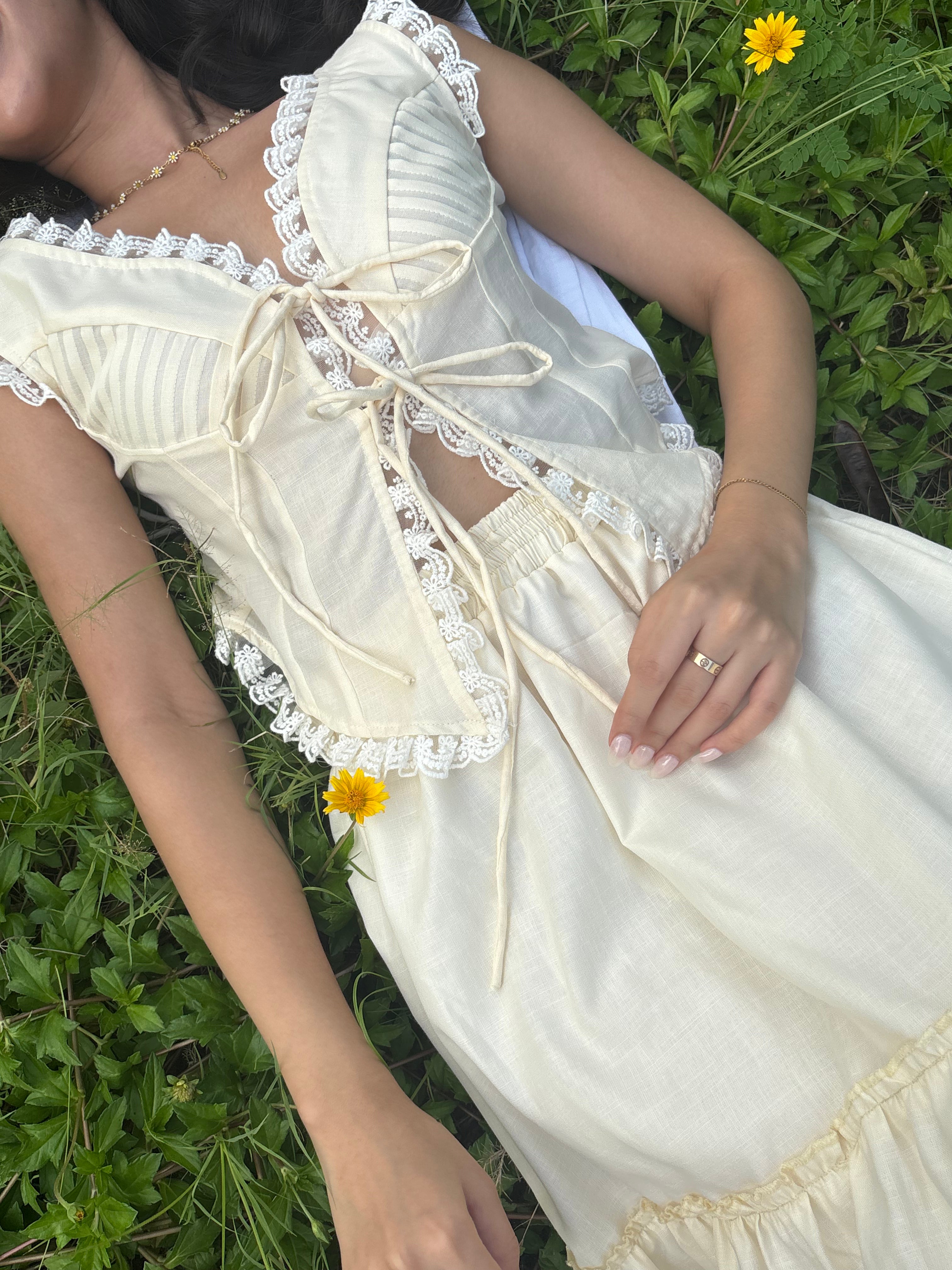 Juliette Top in Butter Cream