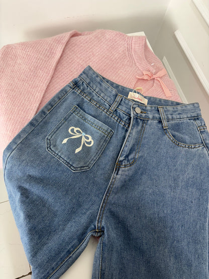 Bow Embroidered Jeans (26-32)