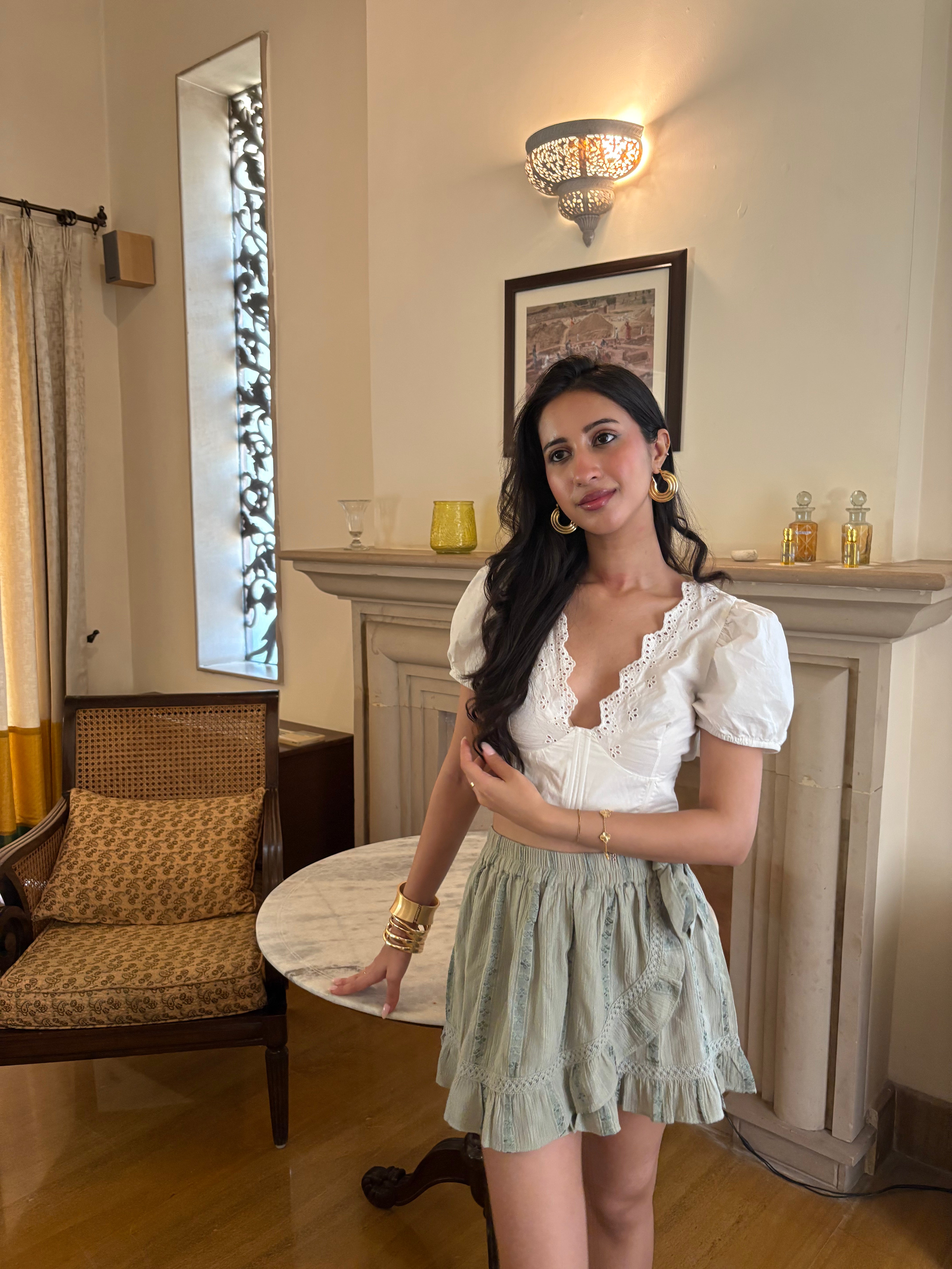 Eyelet Corset Top (XS-L)