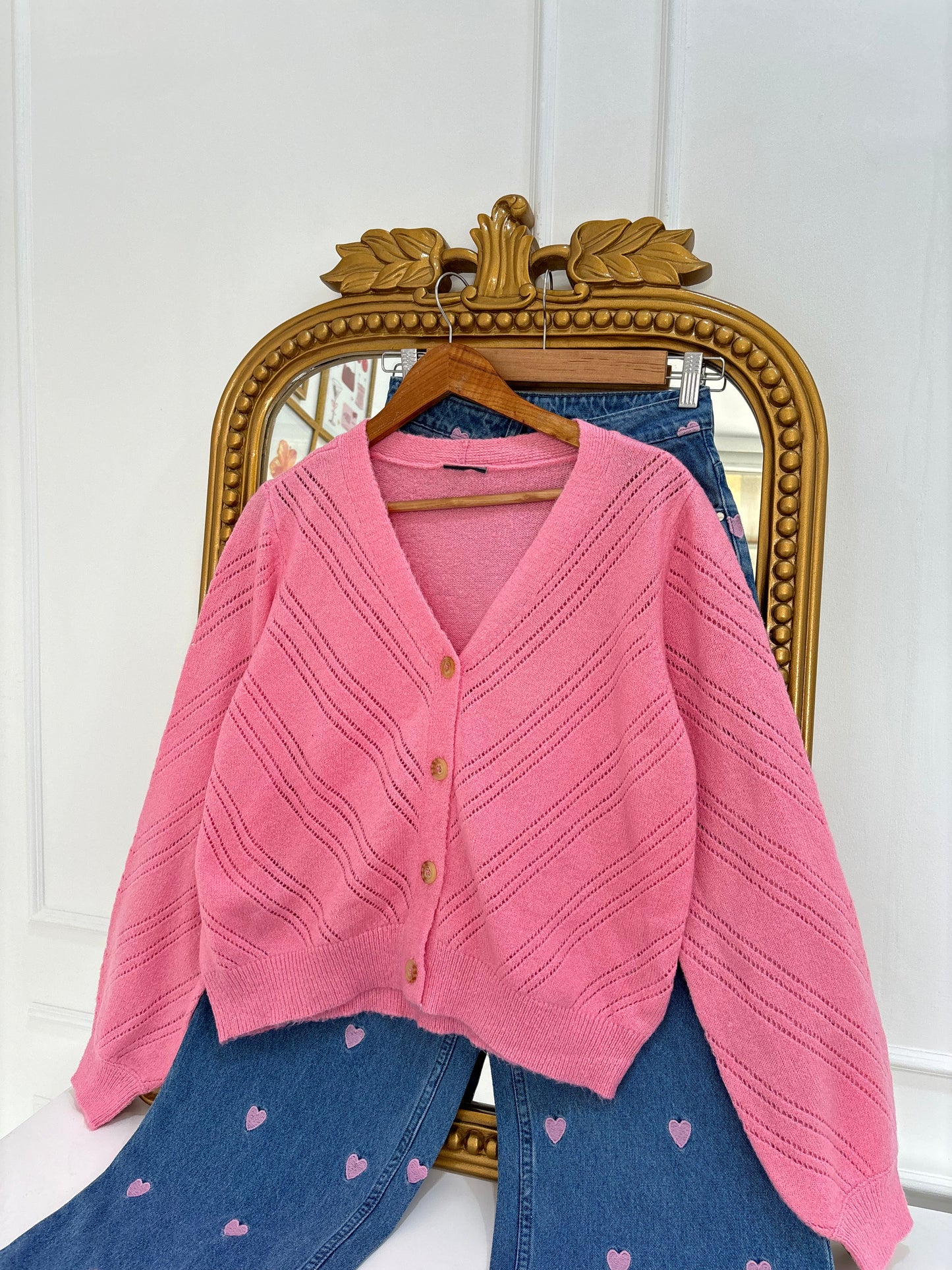 Pretty Pink Cardigan (S-2XL)