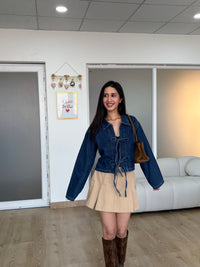 Bow Denim Jacket