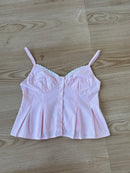 Amelie Lace Top in Striped Peony (XS-2XL)