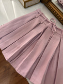 Bow Pleated Skirt in Pink (26-30)