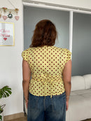 Honey Top in Yellow Polka Dot