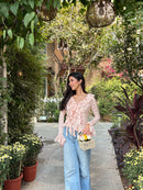 Juliette Ruffle Top in Floral