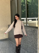 Softest Oversized Pullover in Beige