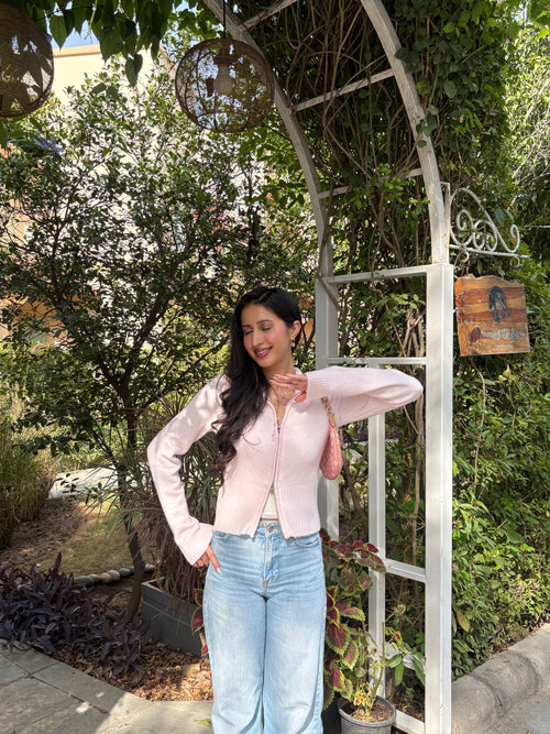 Softest Knit Zipper in Blush