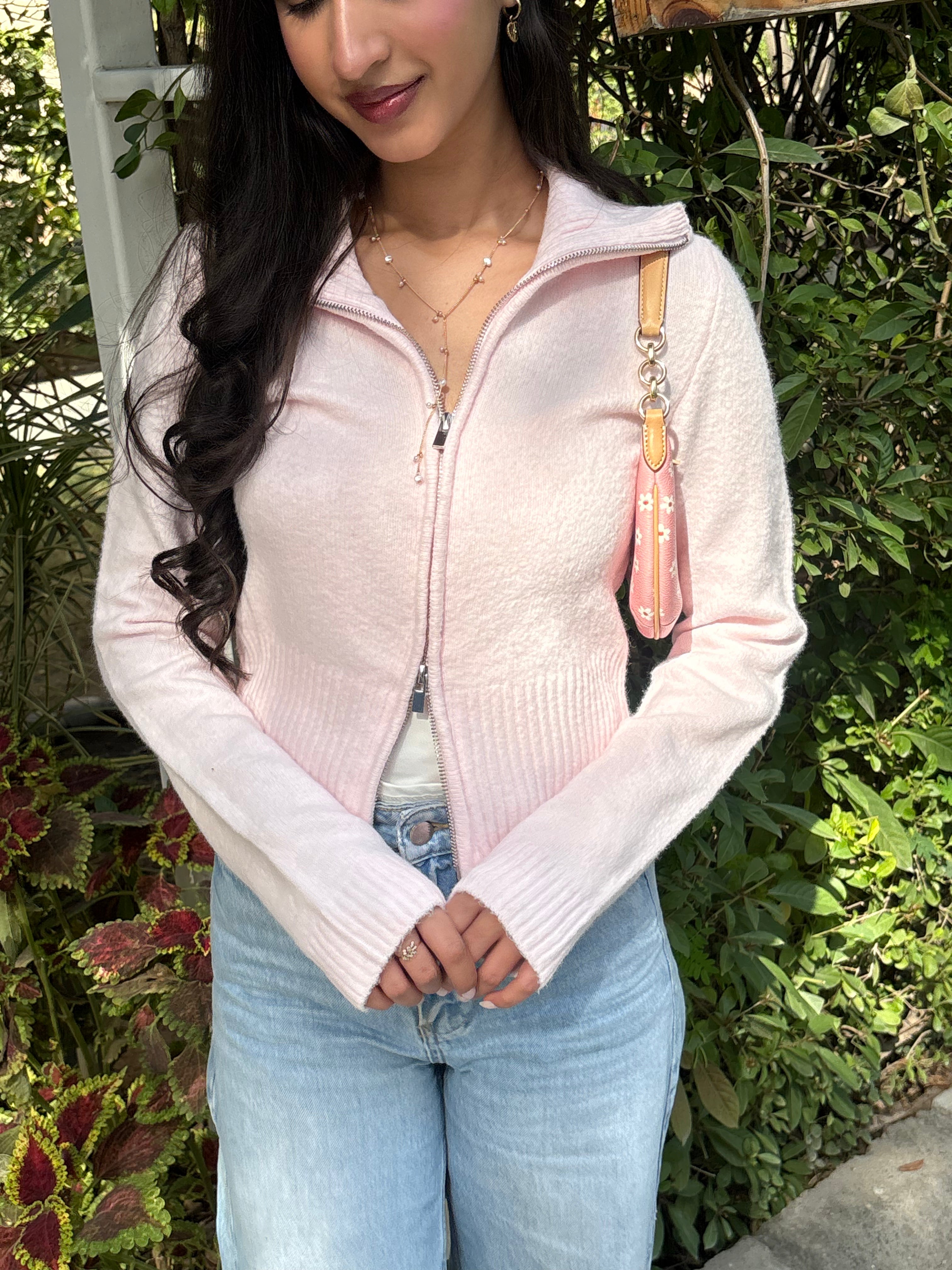 Softest Knit Zipper in Blush