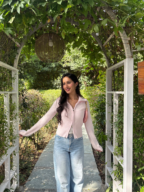 Softest Knit Zipper in Blush