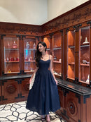 Rosalina Corset Princess Dress in Navy