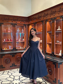 Rosalina Corset Princess Dress in Navy