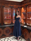 Rosalina Corset Princess Dress in Navy