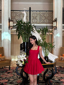 Aurora Princess Dress in Crimson