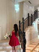 Aurora Princess Dress in Crimson