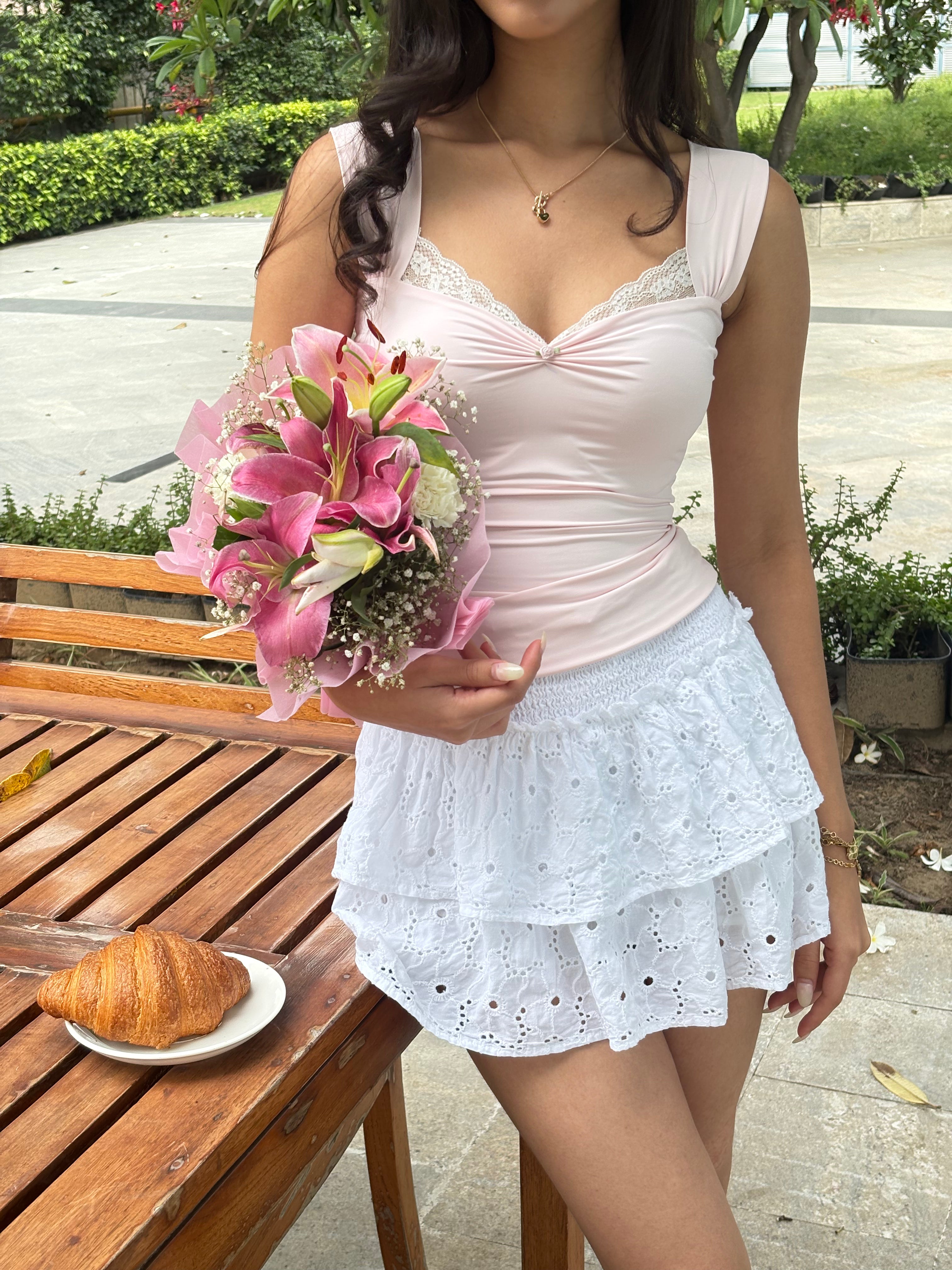 Belle Sculpting Top in Blush