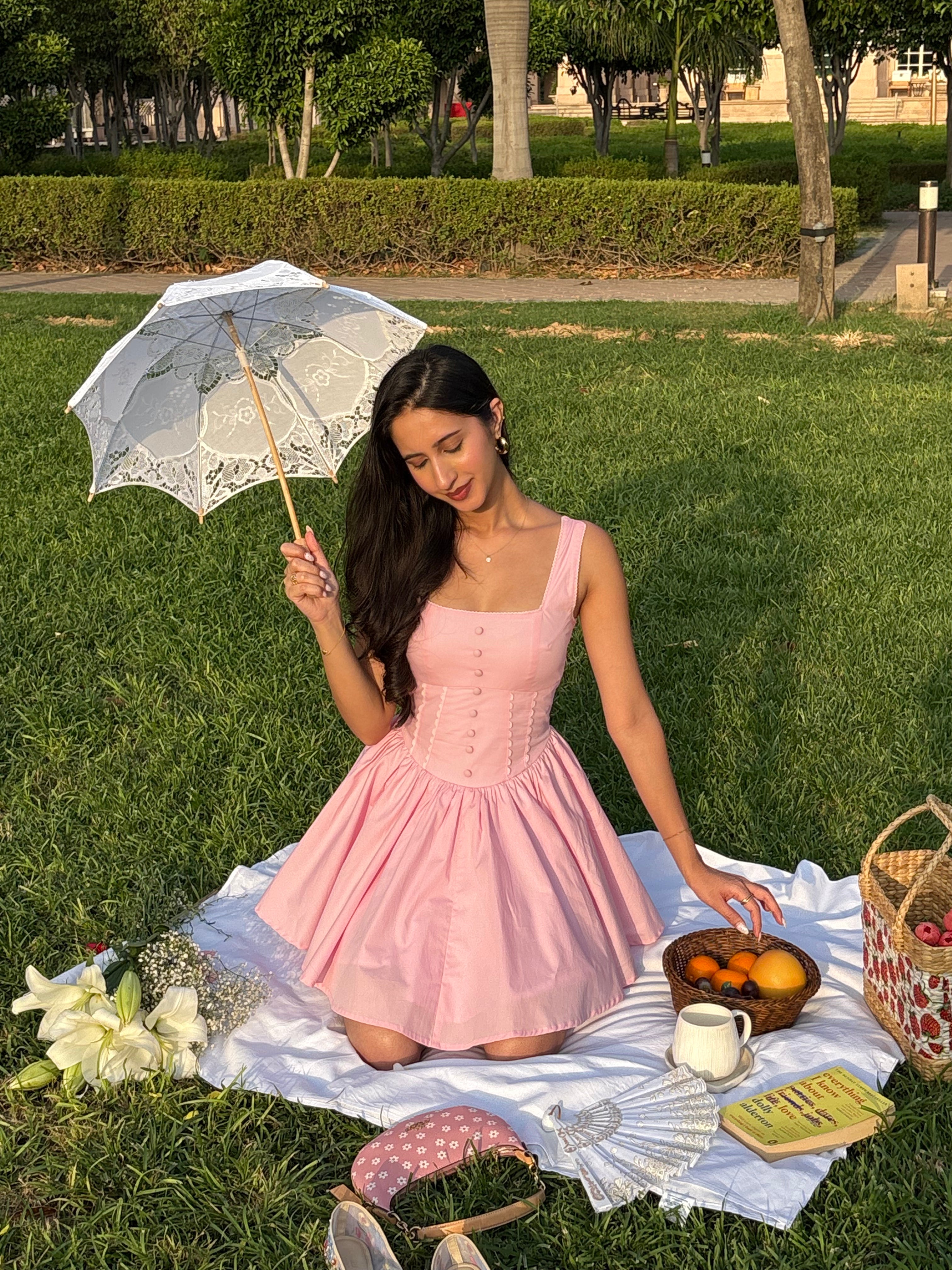 Aurora Princess Dress in Blush