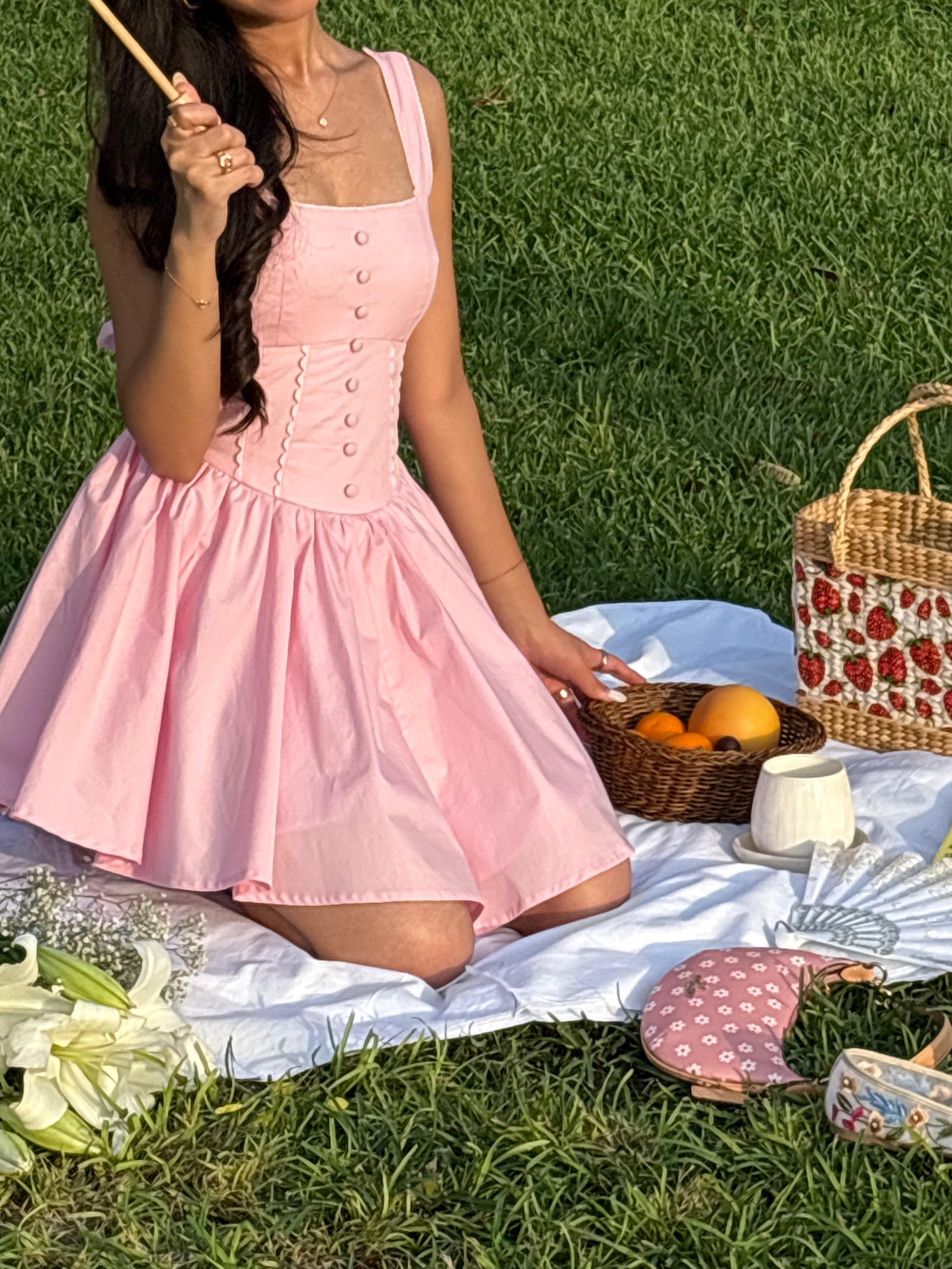 Aurora Princess Dress in Blush