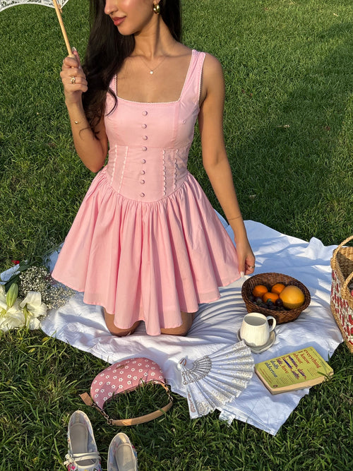 Aurora Princess Dress in Blush