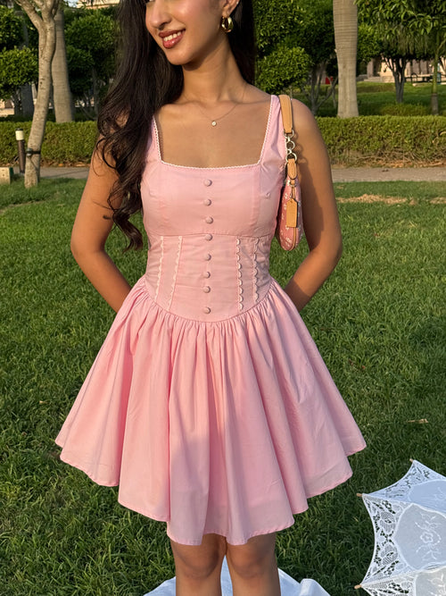 Aurora Princess Dress in Blush