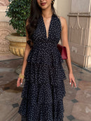 Arabelle Frill Dress in Polka Dot