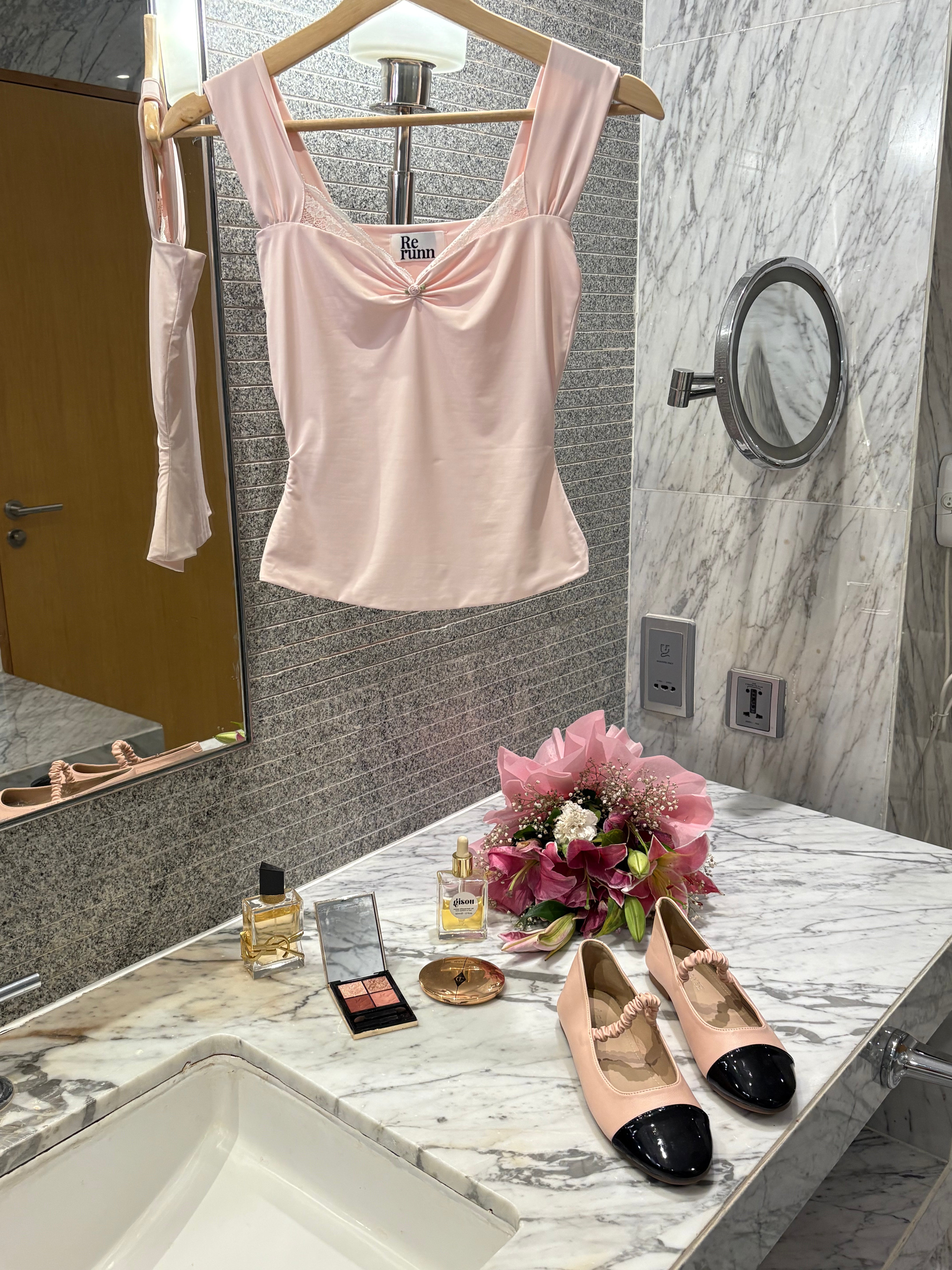 Belle Sculpting Top in Blush