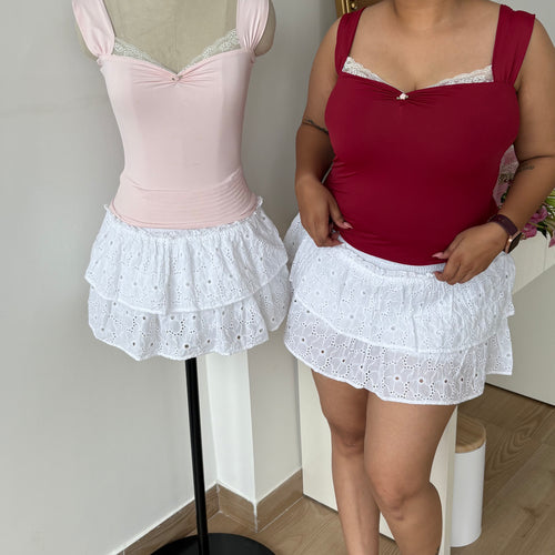 Belle Sculpting Top in Navy