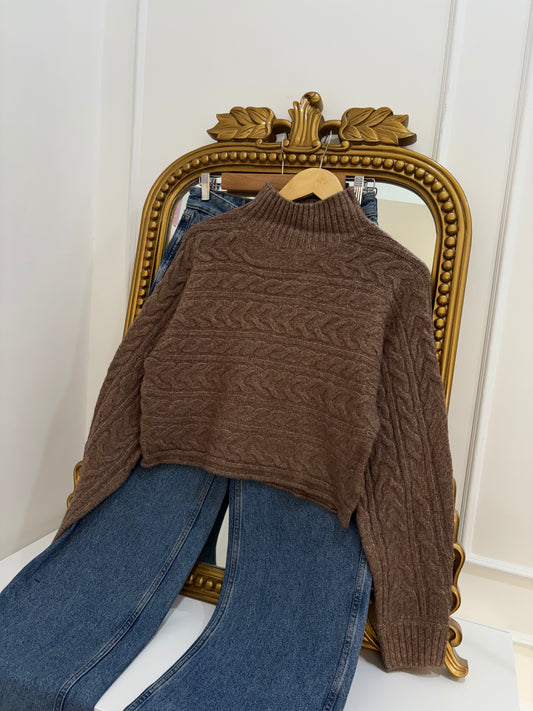 Olivia Pullover in Brown (S-L)