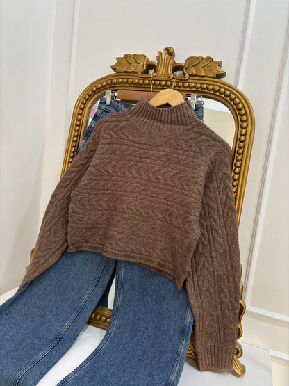 Olivia Pullover in Brown (S-L)