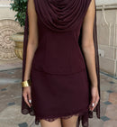 Audrey Skort in Burgundy