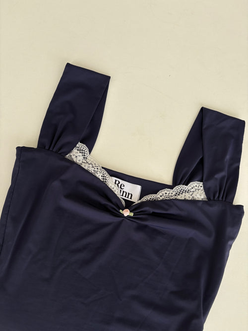 Belle Sculpting Top in Navy