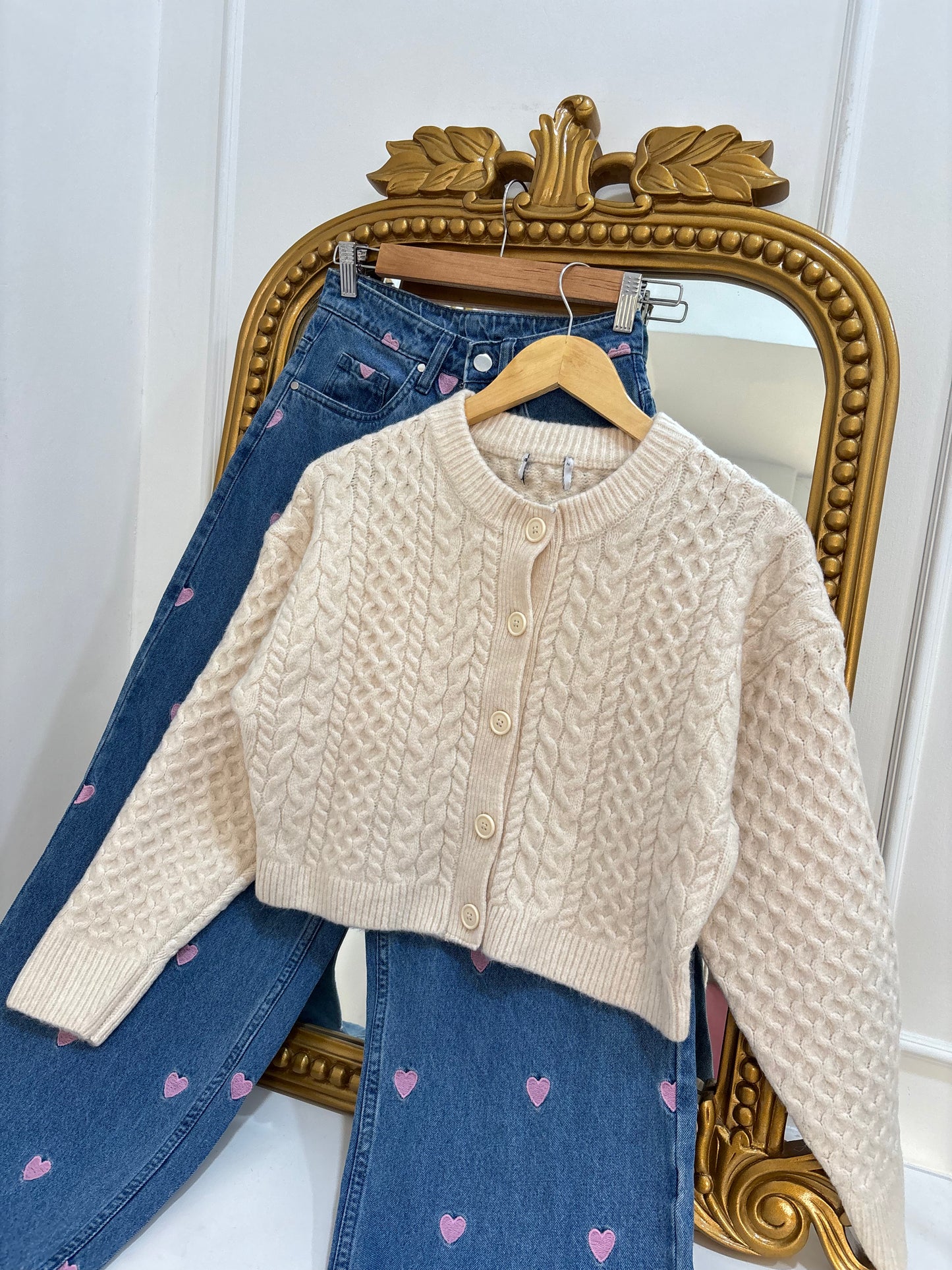 Chunky Cable Knit Cardigan (XS-XL)