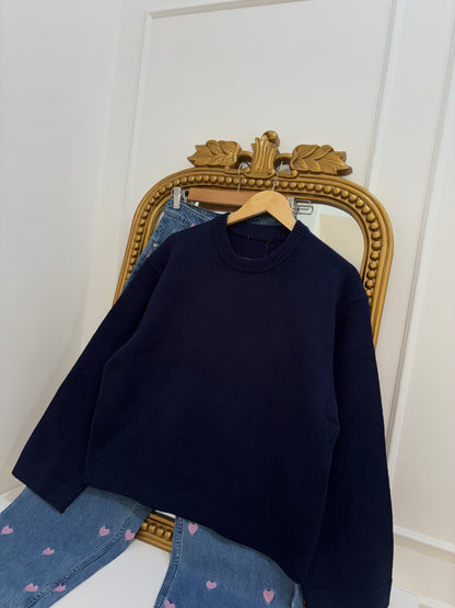 Softest Chunky Pullover in Navy (L-2XL)