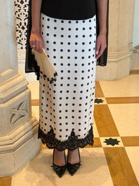 Celine Lace Skirt in Polka Dot