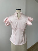 Satin Top in Pink - SAMPLE