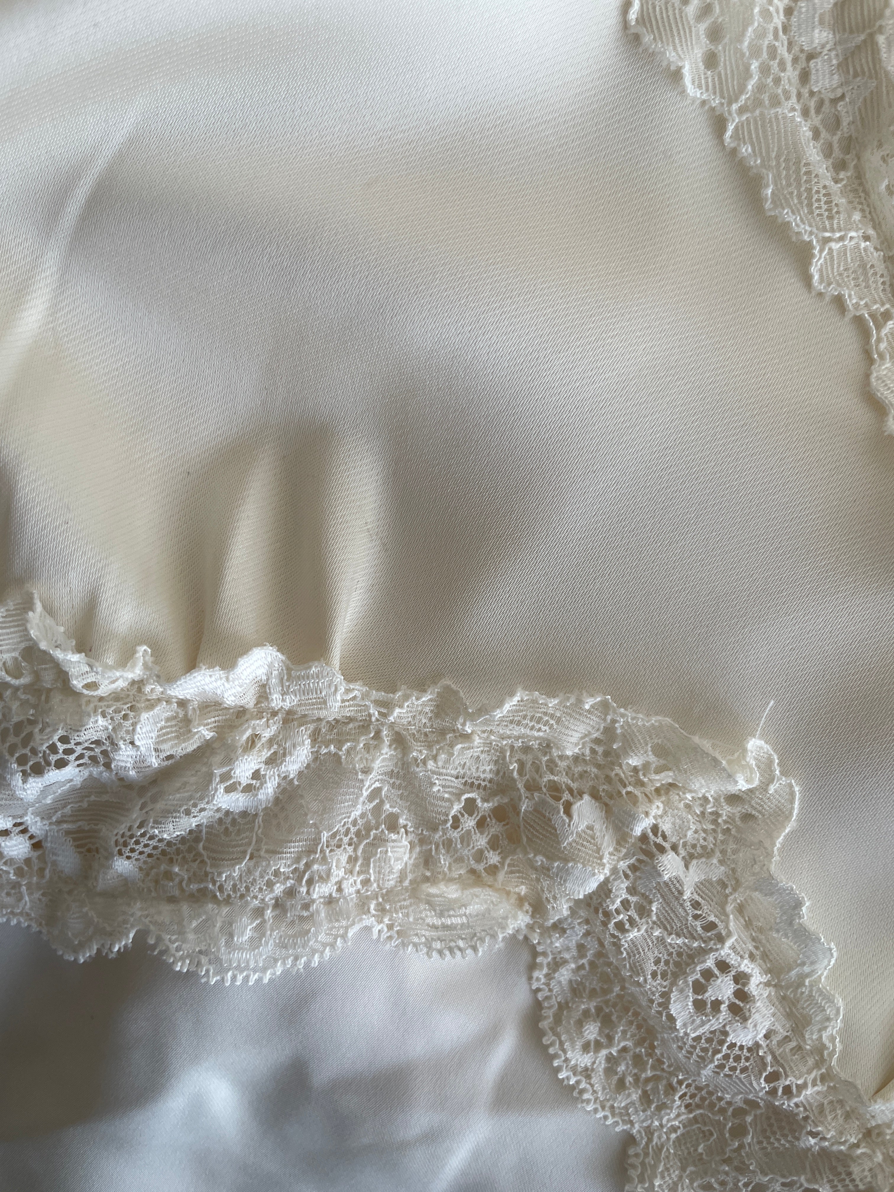 Lucine Satin Top in Cream - REVIVED FINDS