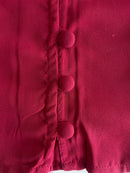 Sylvie Top with Scarf in Crimson - REVIVED FINDS