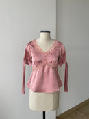 Lucine Satin Top in Rose - ANNIVERSARY SPECIAL
