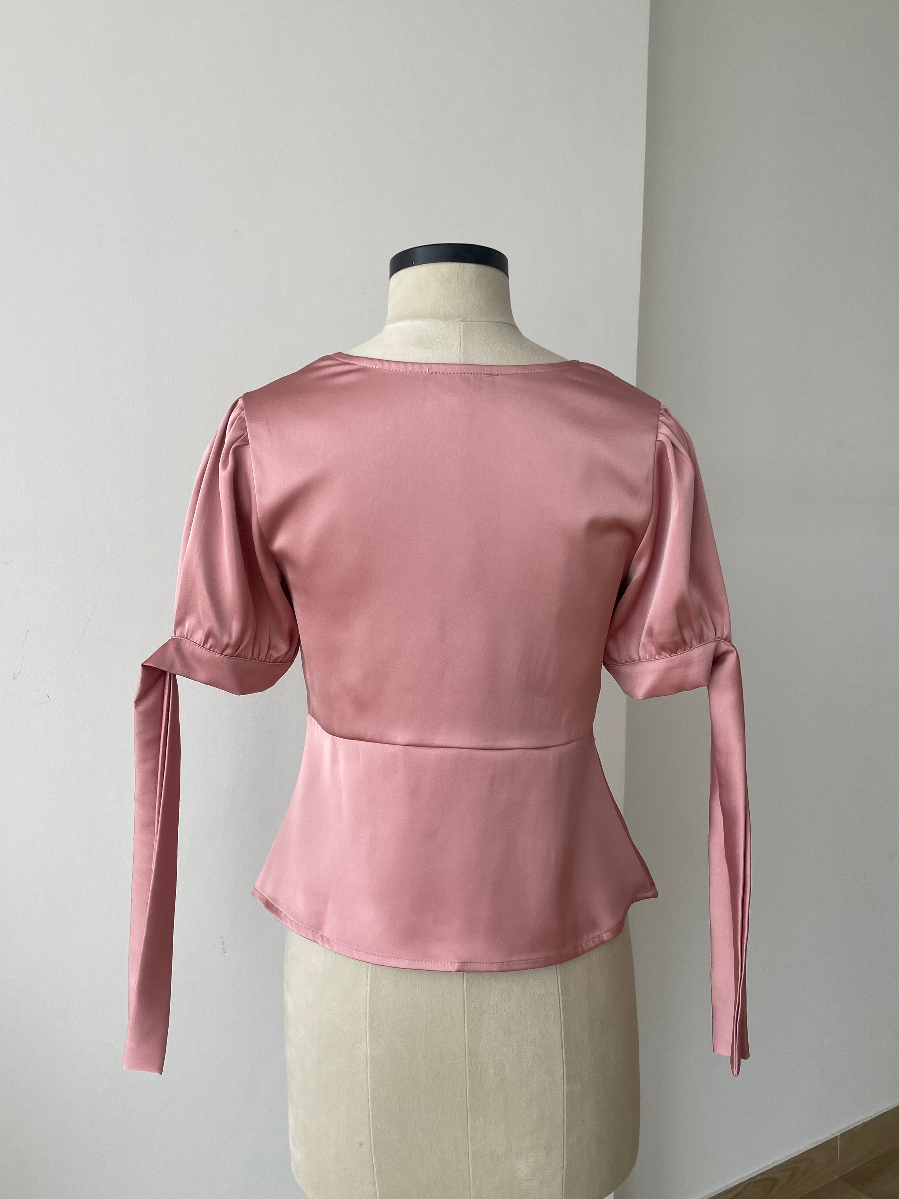 Lucine Satin Top in Rose - ANNIVERSARY SPECIAL