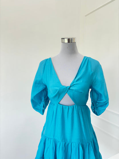 Teal Twist Dress (S-M)