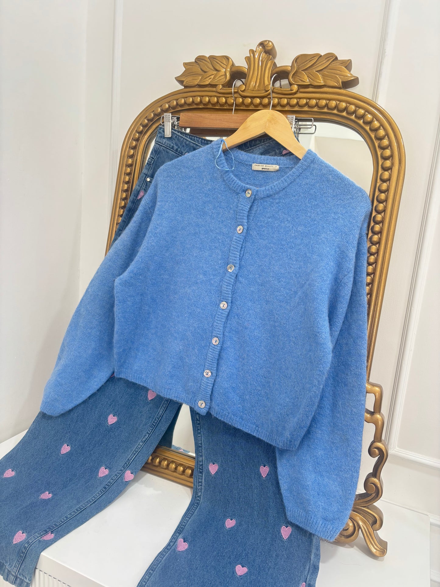 Madeline Cardigan in Blue (XS-2XL)