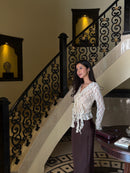 Juliette Ruffle Lace Top