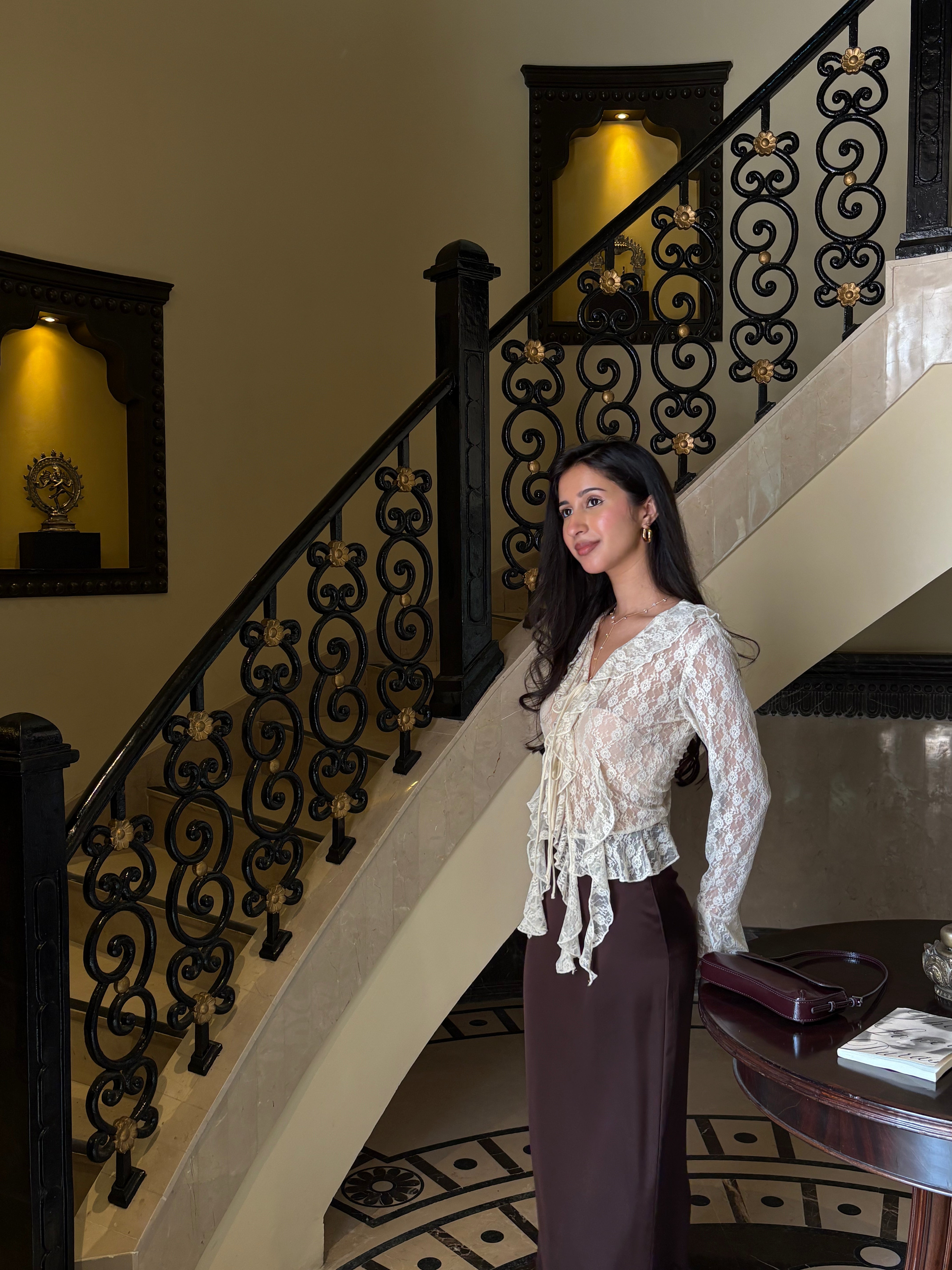 Juliette Ruffle Lace Top