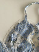 Belly Top in Blue - REVIVED FINDS