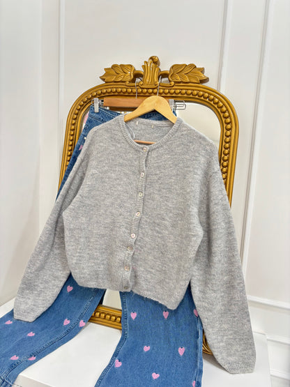 Madeline Cardigan in Grey (XS-2XL)