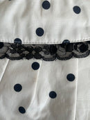 Lucy Shoulder Bag in White Polka Dot - REVIVED FINDS