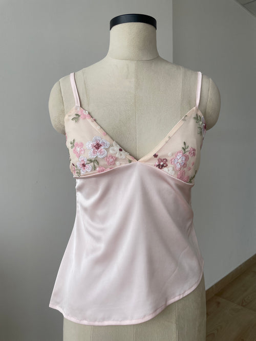 Pink Embroidered Top - SAMPLE