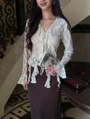 Juliette Ruffle Lace Top